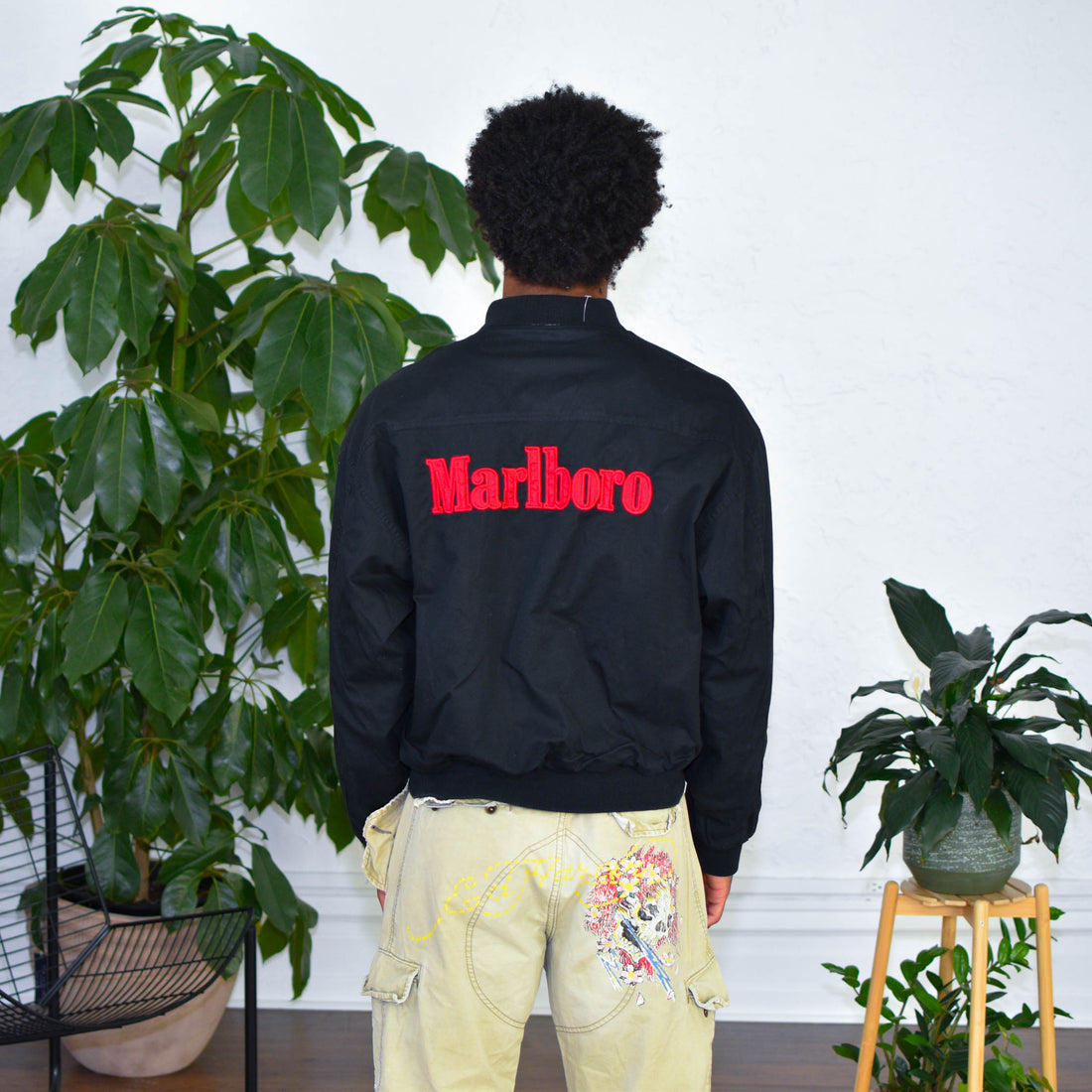 Vintage Marlboro Lightweight Reversible Bomber Jacket