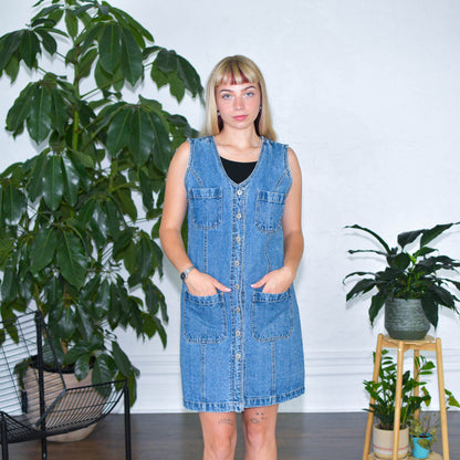 Vintage Bill Blass Denim Button Up Dress