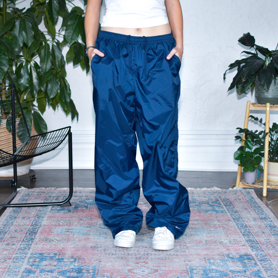 NO PRICE!! Vintage Y2K Nike Blue Track Pants