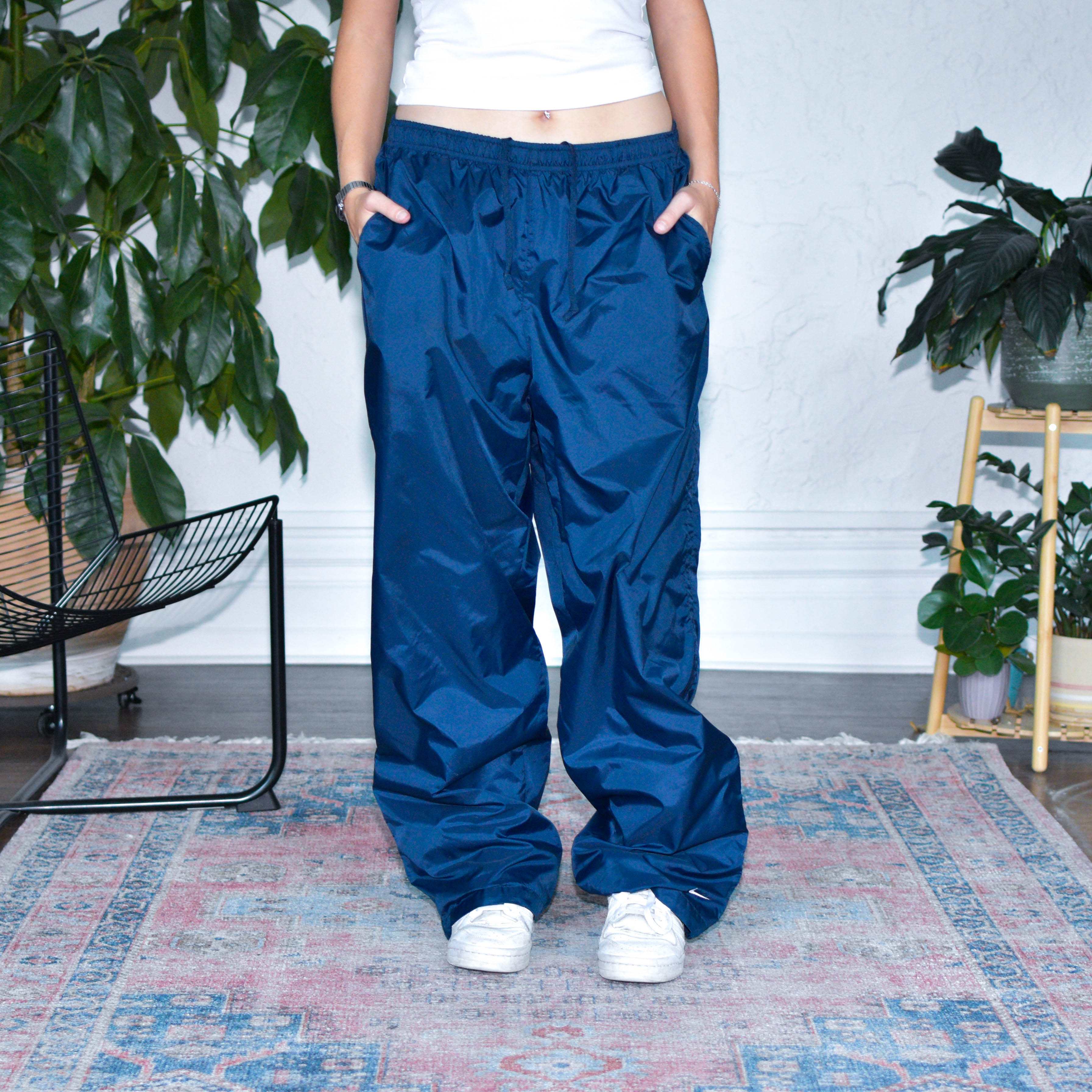 NO PRICE!! Vintage Y2K Nike Blue Track Pants