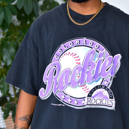 Vintage 1998 Colorado Rockies Graphic T-Shirt