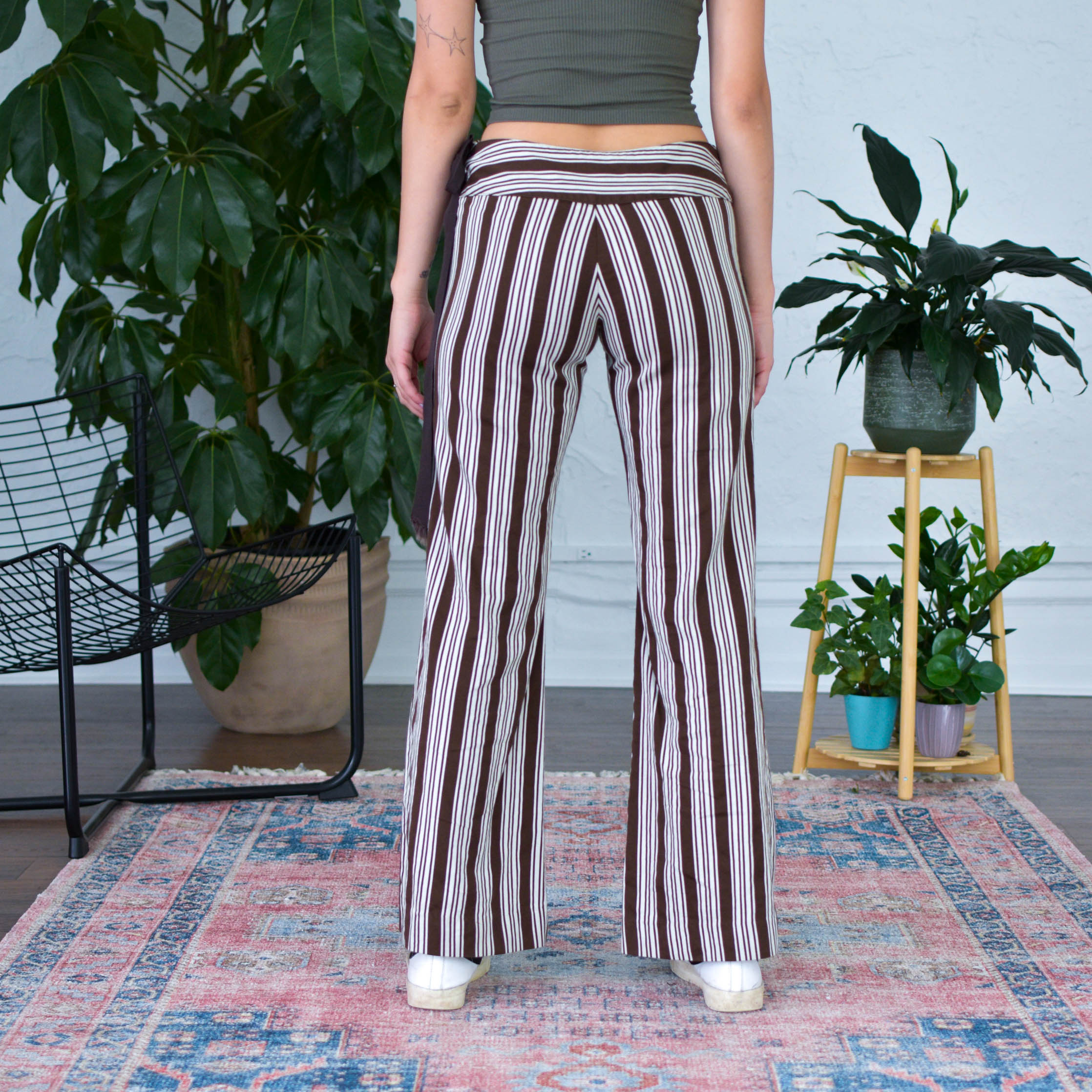 Y2k Juicy Couture Stripped Flare Pants