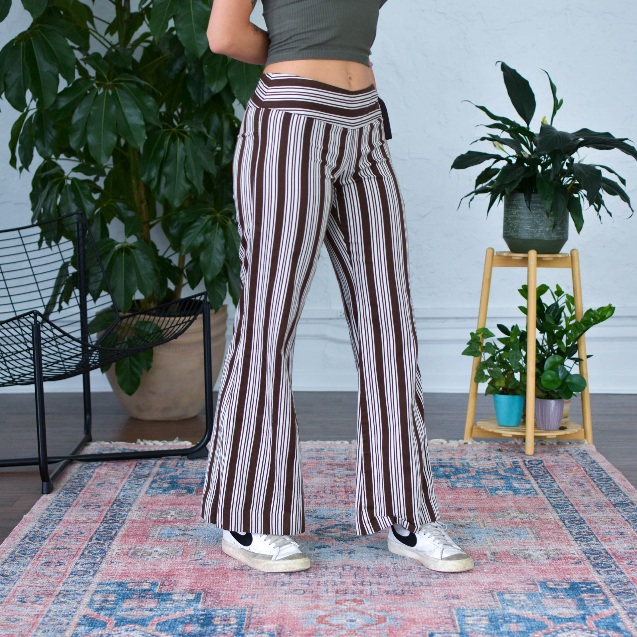 Y2k Juicy Couture Stripped Flare Pants