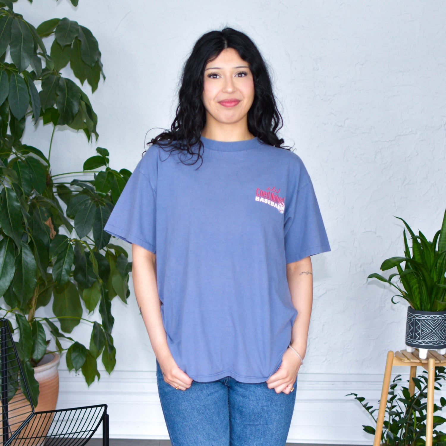 Vintage Co-Ed Naked Baseball T-Shirt