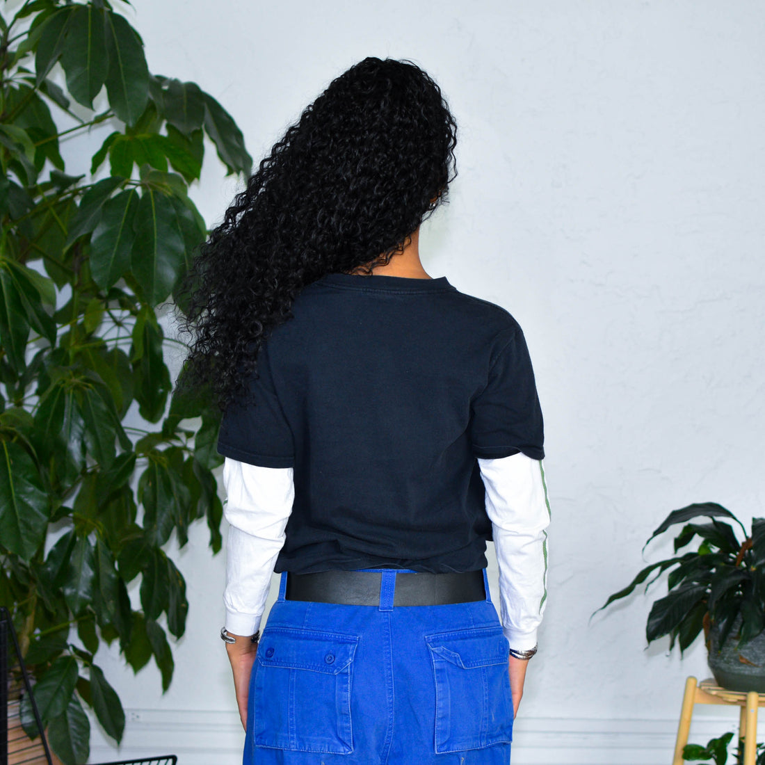 Y2k Adidas Layered Long Sleeve Baby Tee