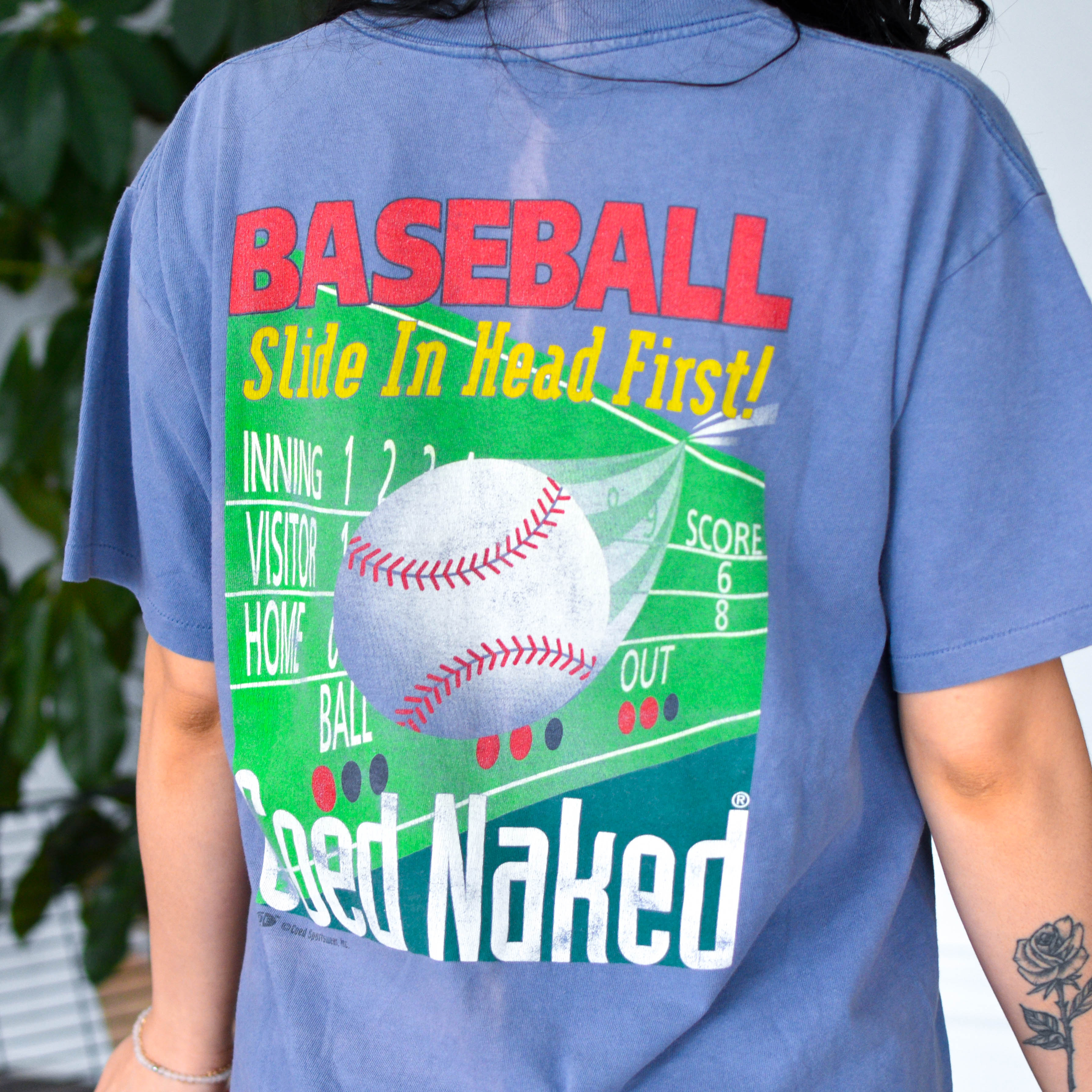 Vintage Co-Ed Naked Baseball T-Shirt