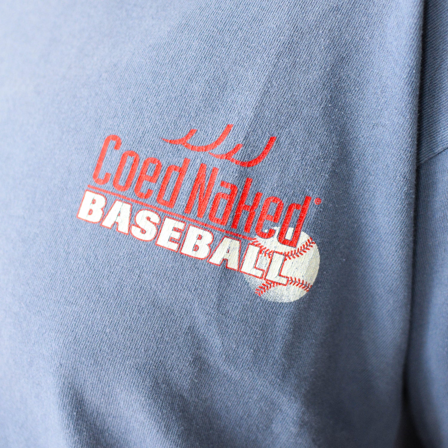Vintage Co-Ed Naked Baseball T-Shirt