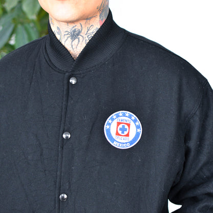 Vintage Cruz Azul Black Varsity Jacket