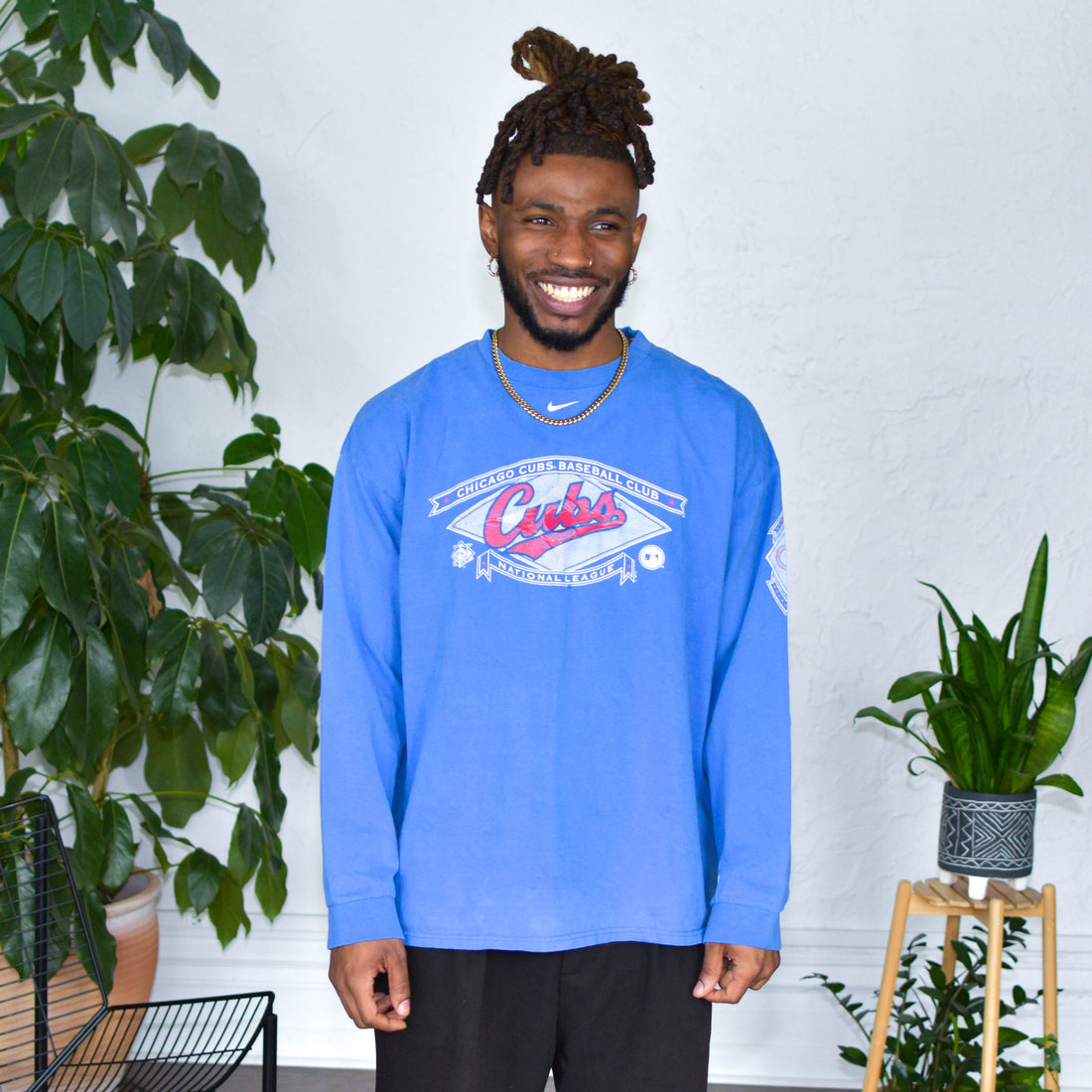 Vintage Nike Chicago Cubs Long Sleeve T-Shirt