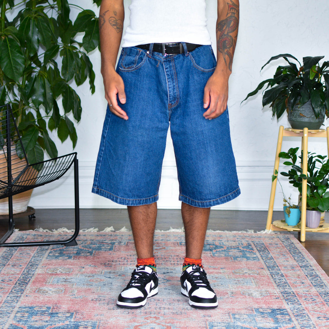 Y2k Jordin Dark Wash Pocket Detail Jorts