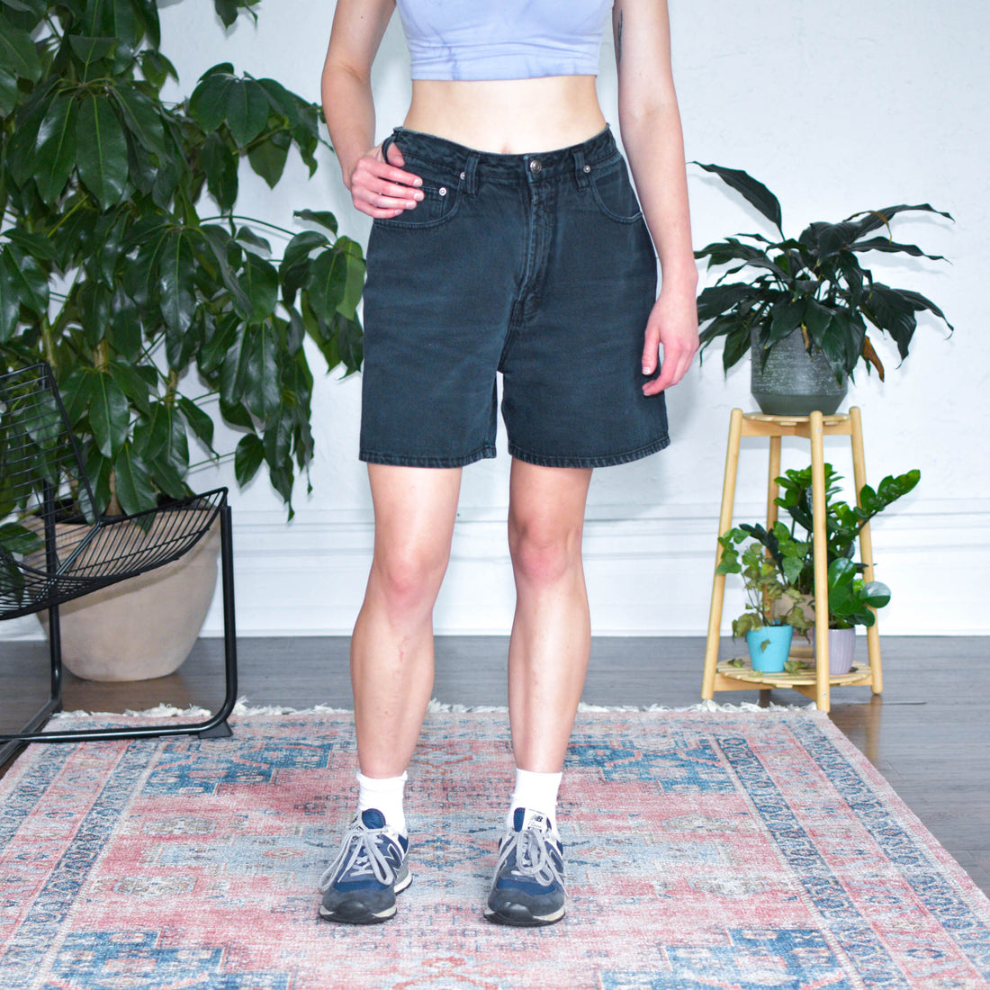 Vintage Unionbay Black Denim Shorts