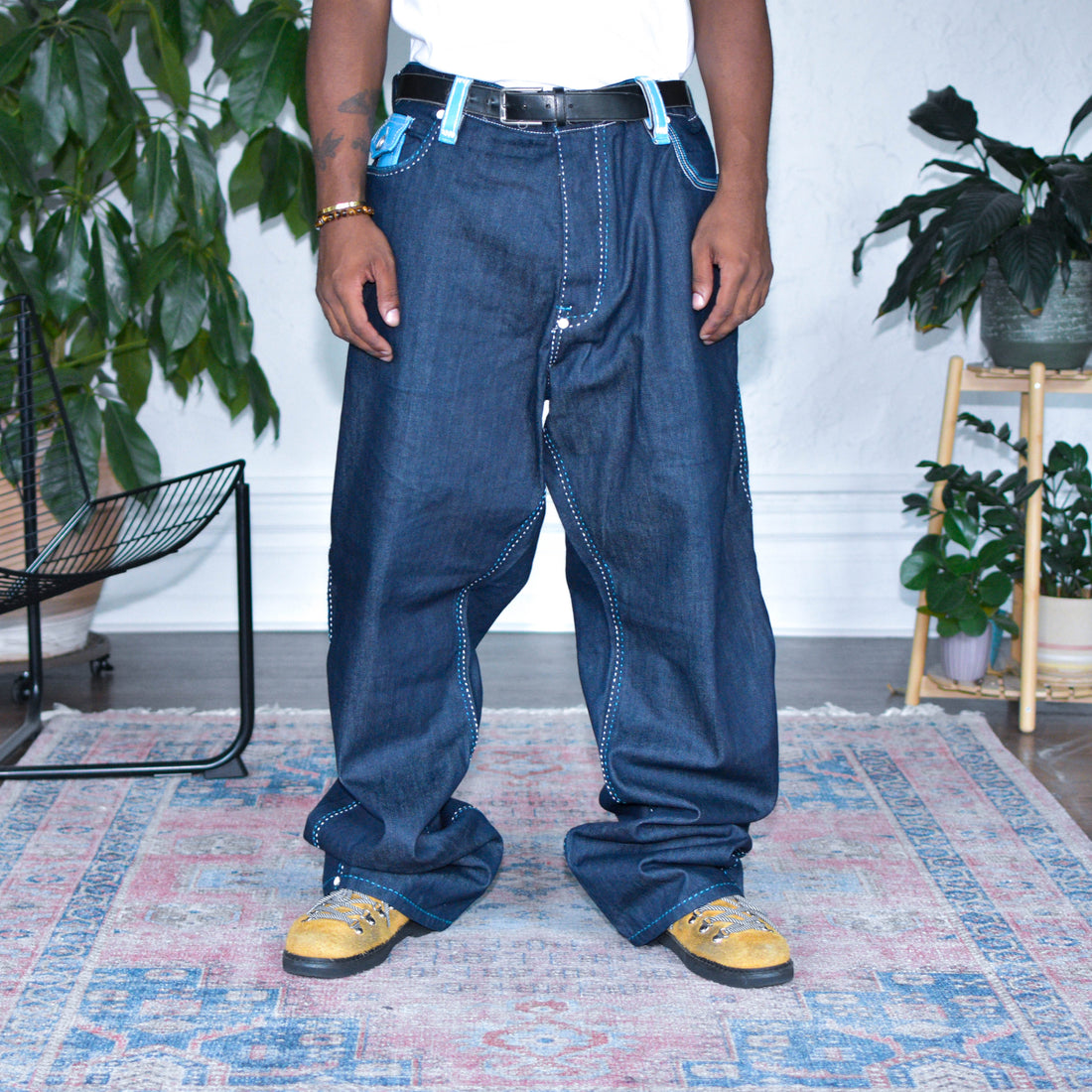 Vintage Y2K Coogi Baggy Embroidered Indigo Jeans