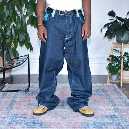 Vintage Y2K Coogi Baggy Embroidered Indigo Jeans