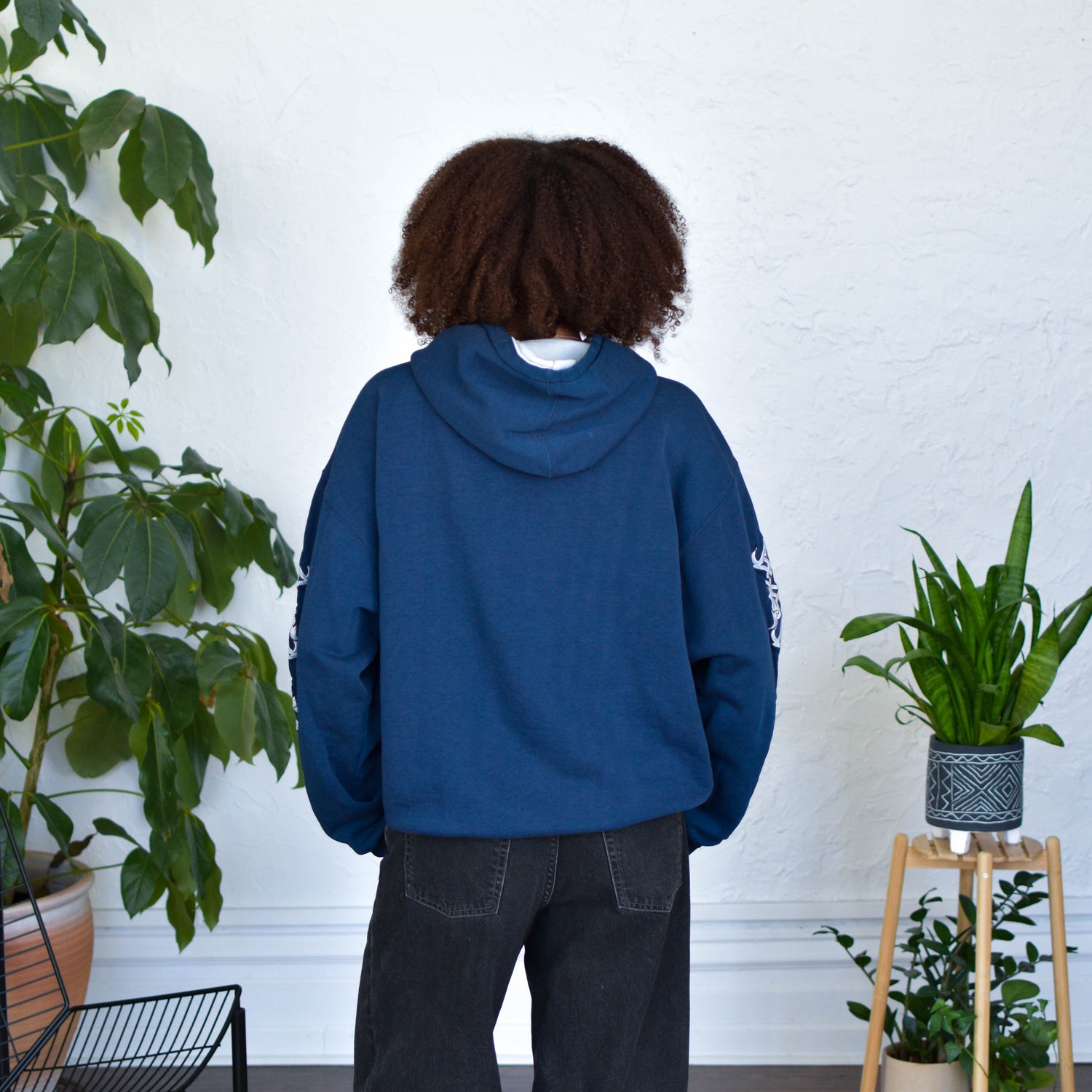 Vintage Y2K Sapphire Lounge Navy Hoodie