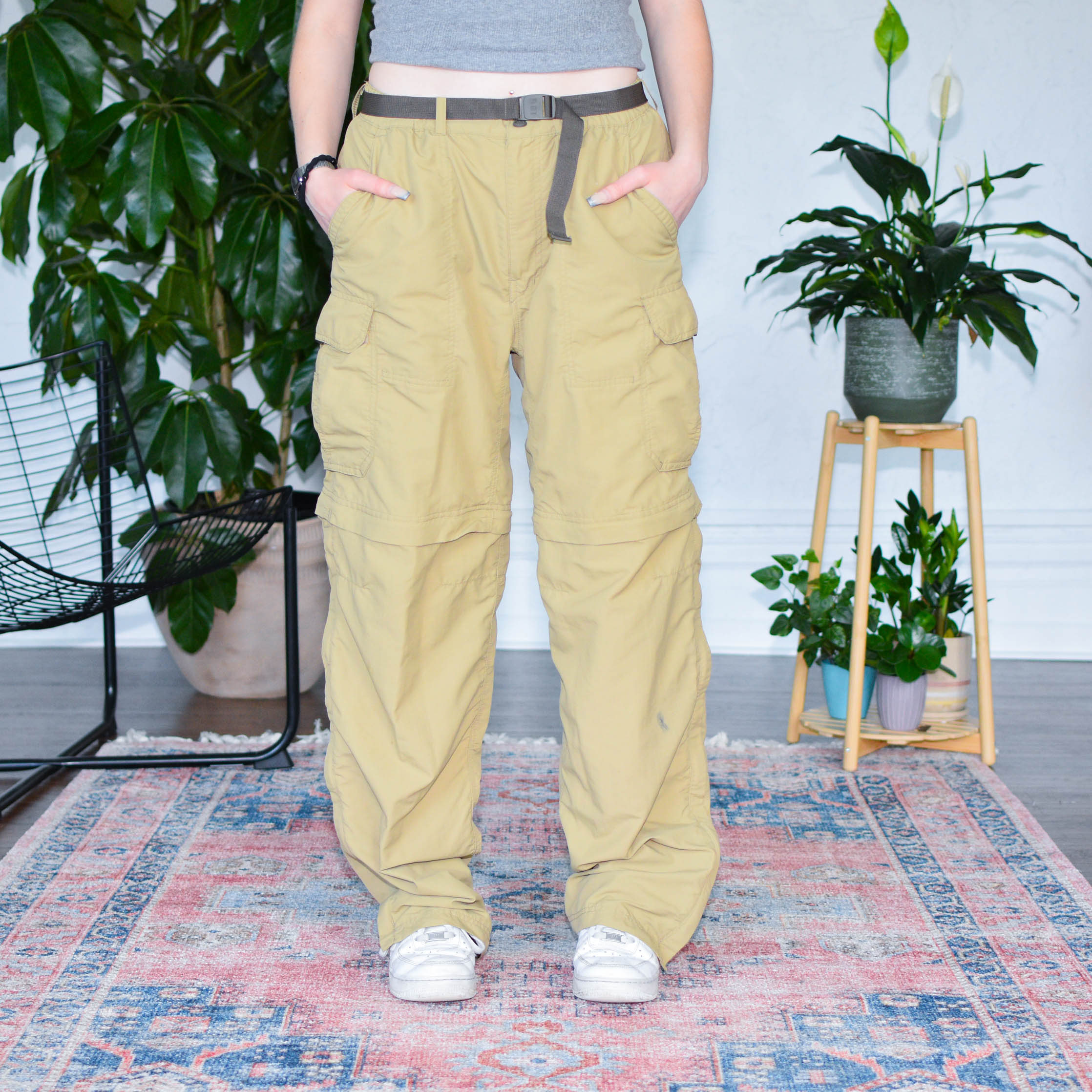 Vintage REI Tan Nylon Convertible Pants