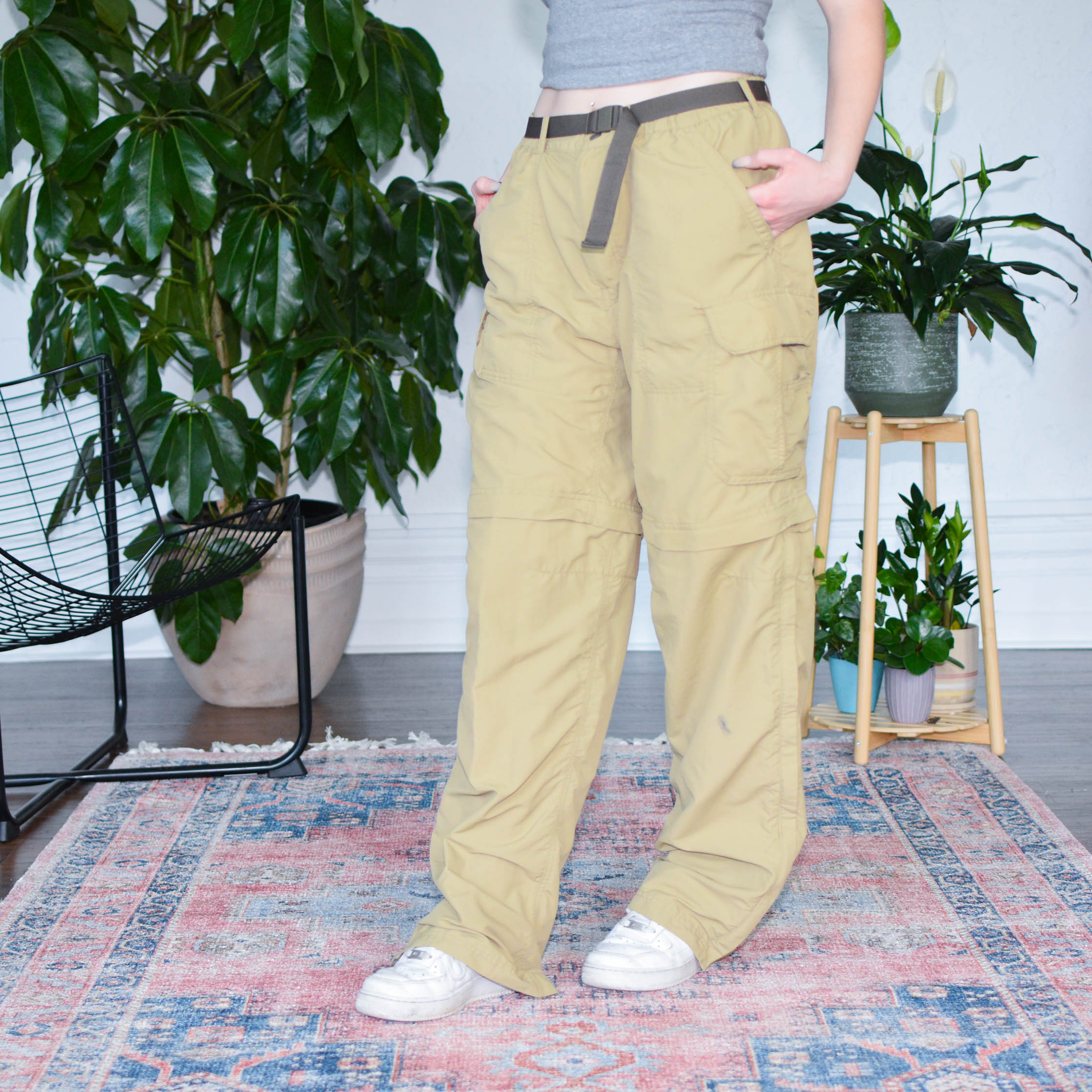 Vintage REI Tan Nylon Convertible Pants