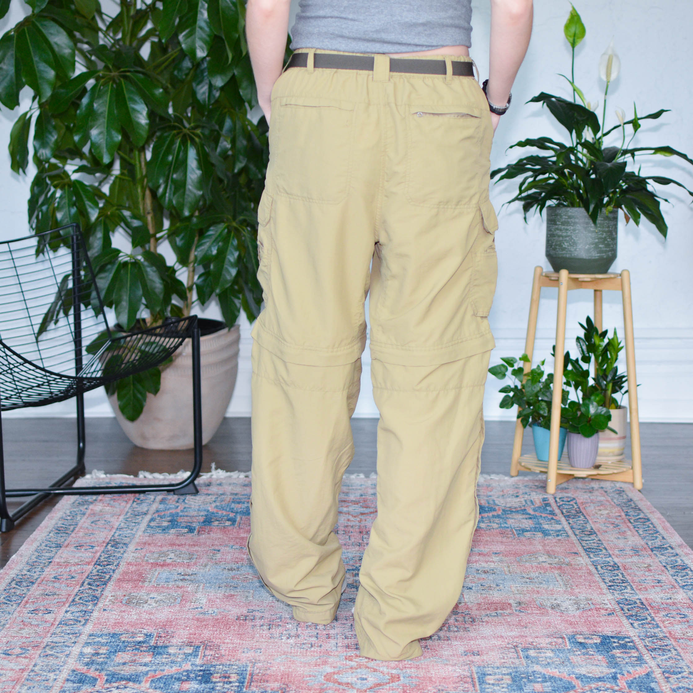 Vintage REI Tan Nylon Convertible Pants