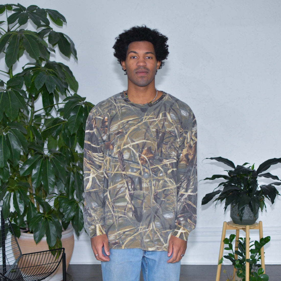 Vintage Russell Outdoors Camo Long Sleeve T-Shirt