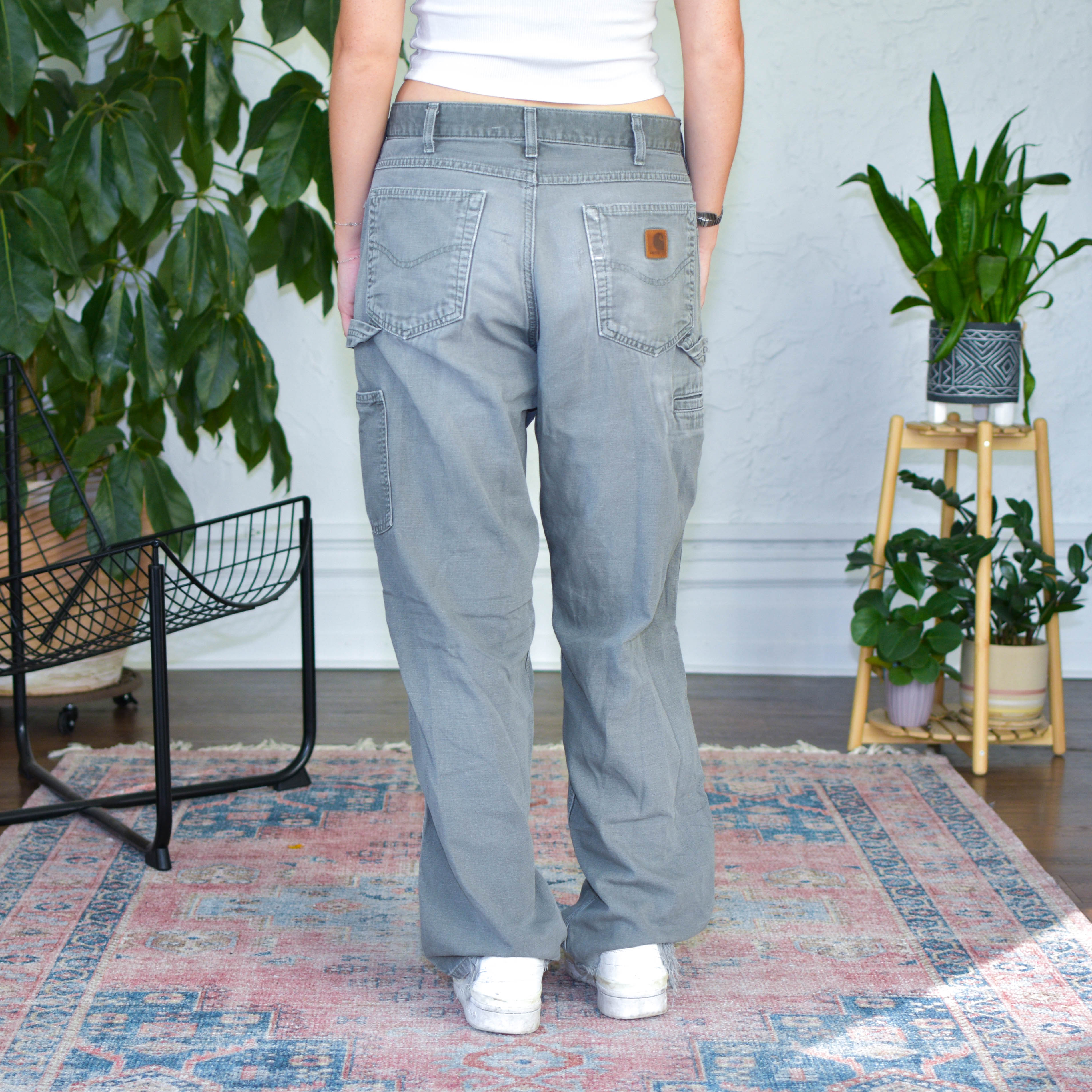 Vintage Carhartt Distressed Gray Pants