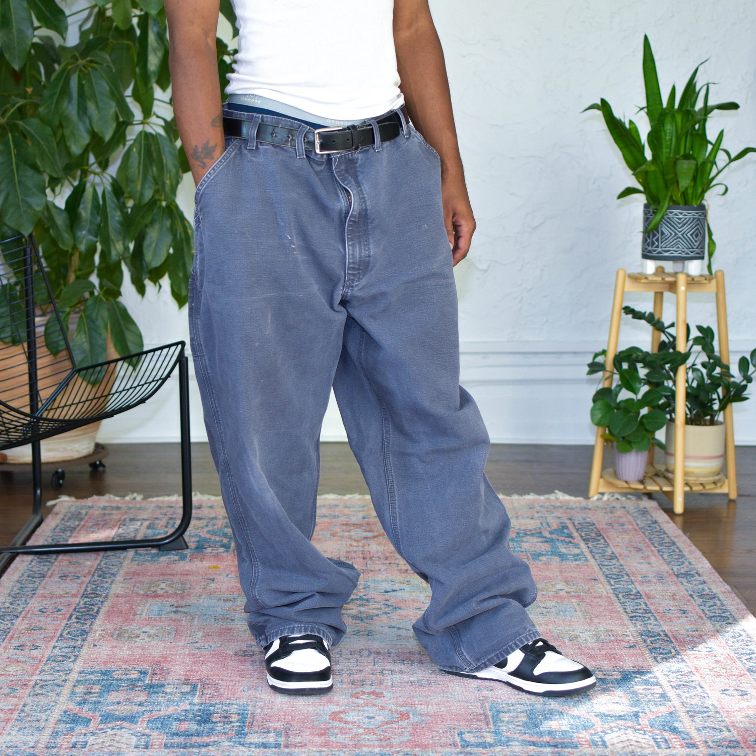 Vintage Navy Carhartt Workwear Pants