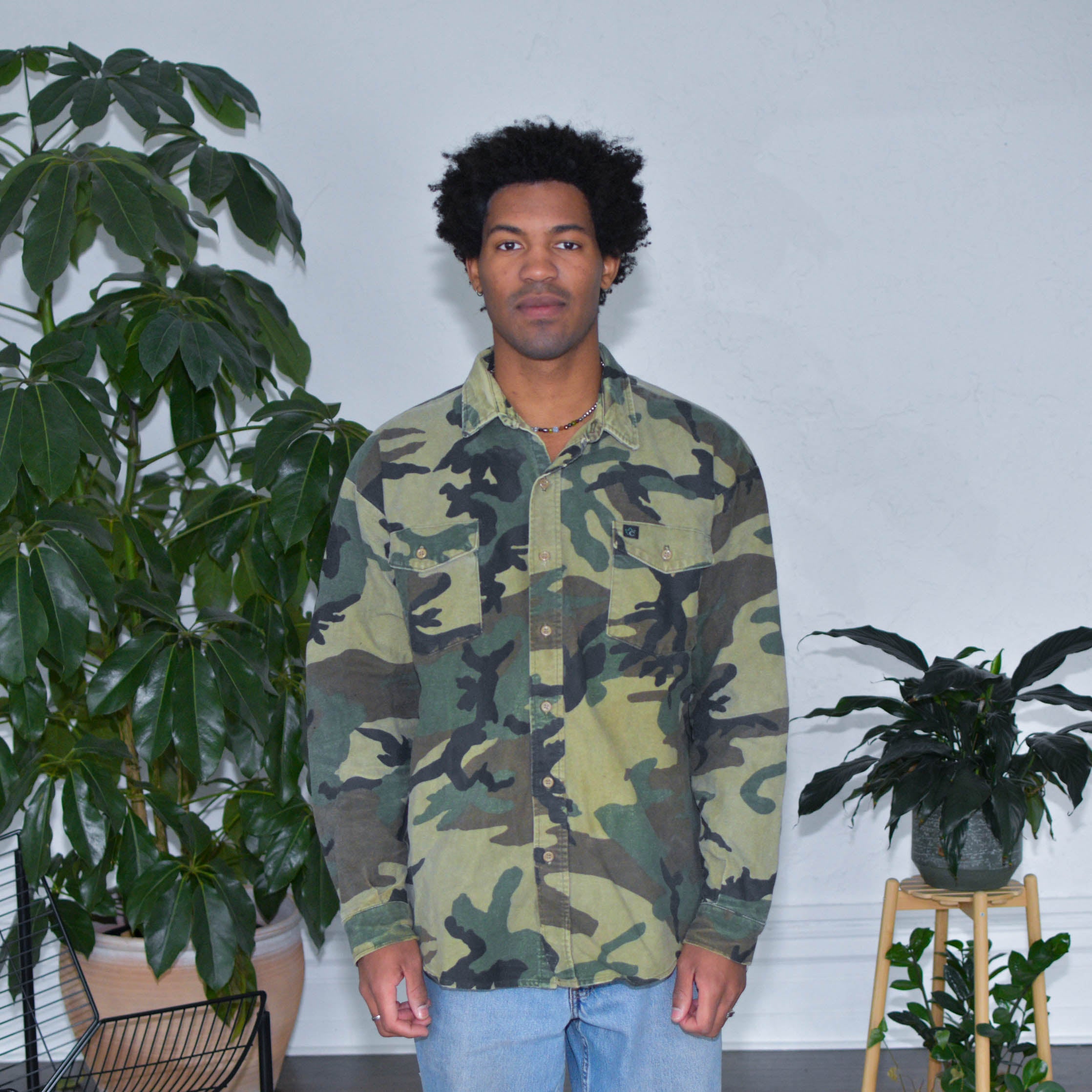 Vintage Codet Army Camo Flannel