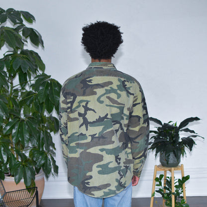 Vintage Codet Army Camo Flannel