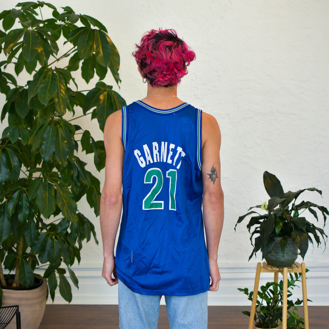 Vintage Minnesota Timberwolves Kevin Garnett Champion Jersey