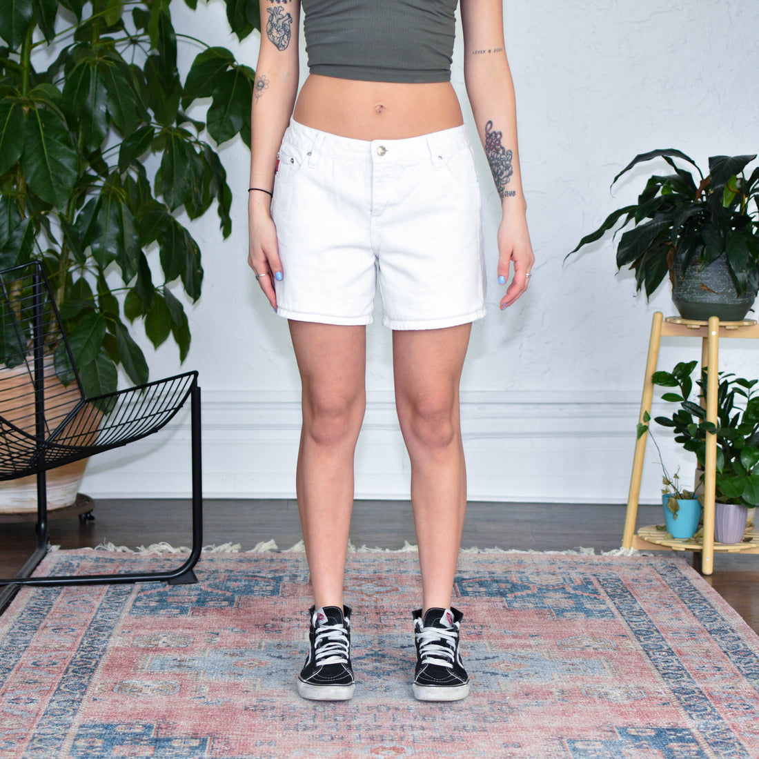 Vintage Mudd Jeans White Femme Shorts