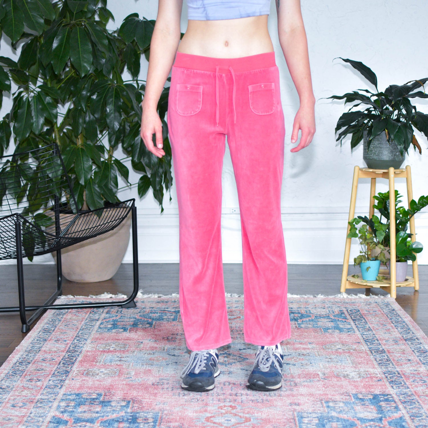 Y2k Mossimo Pink Velour Flare Pants