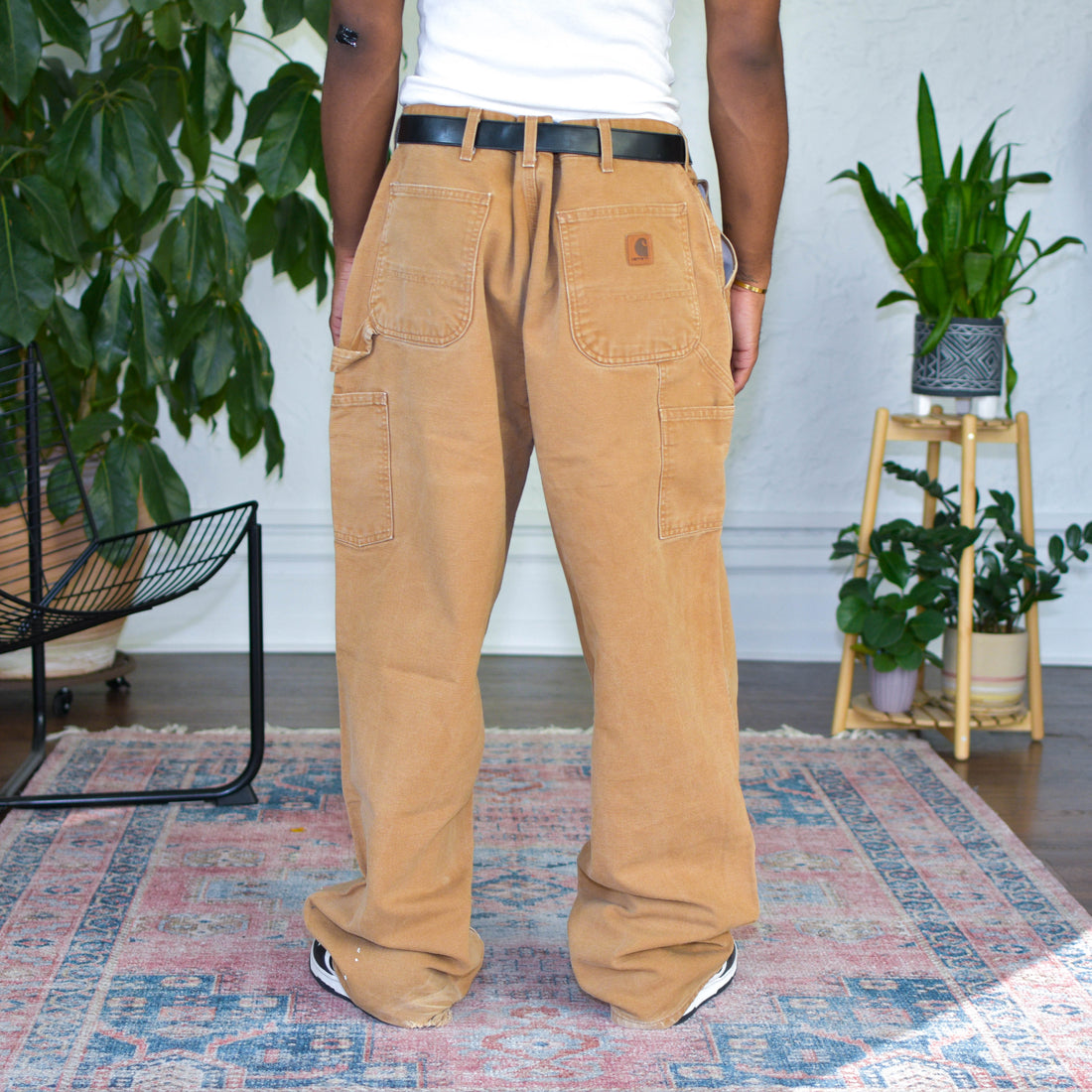 Vintage Distressed Carhartt Signature Brown Work Pants