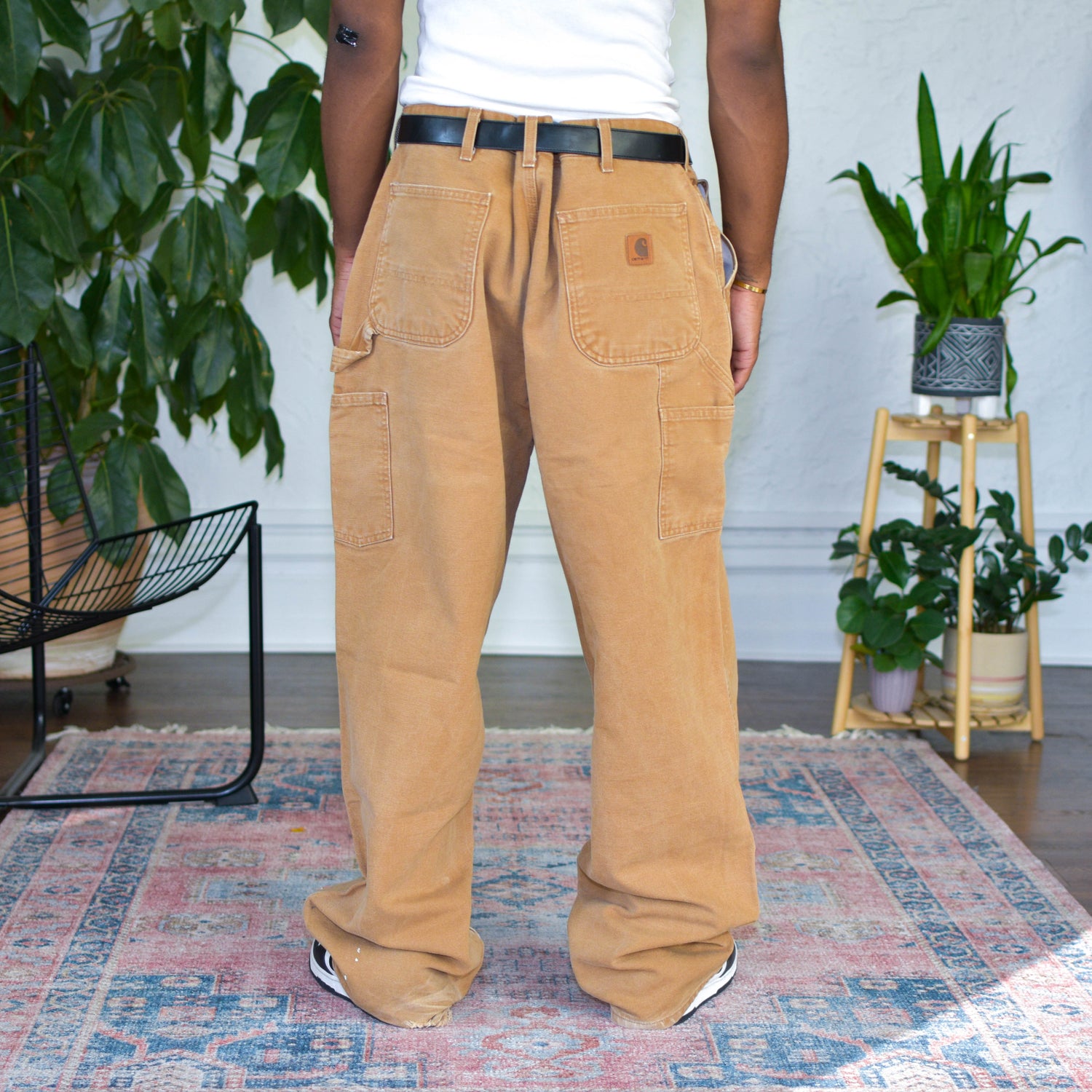 Vintage Distressed Carhartt Signature Brown Work Pants