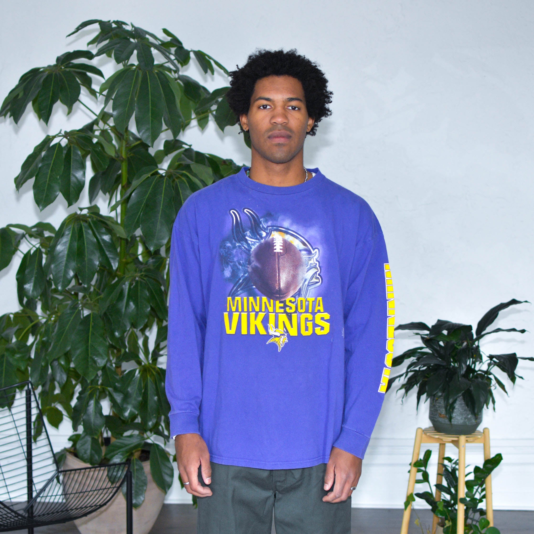 Vintage Minnesota Vikings Graphic Long Sleeve