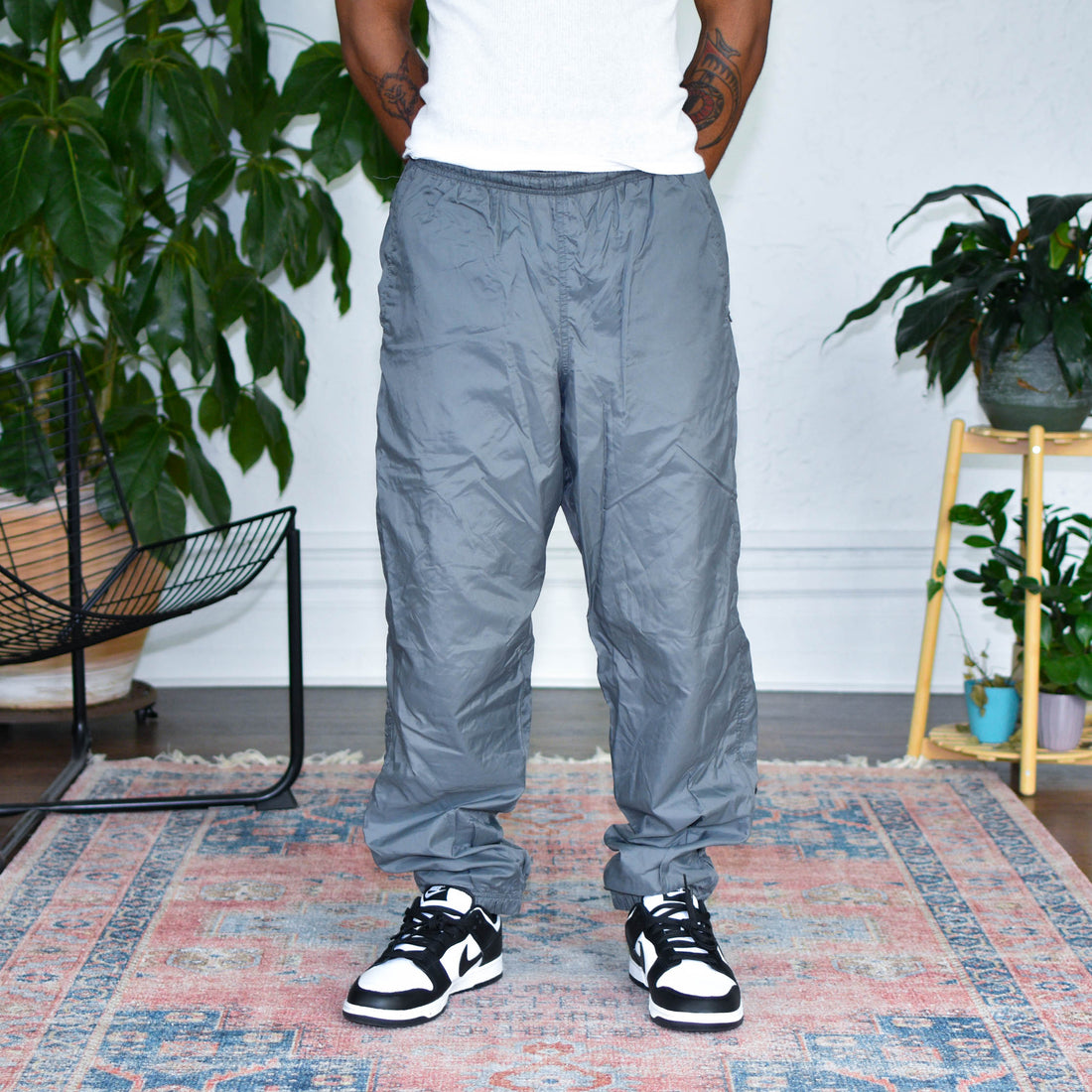 Vintage Nike Lined Grey Track Pants