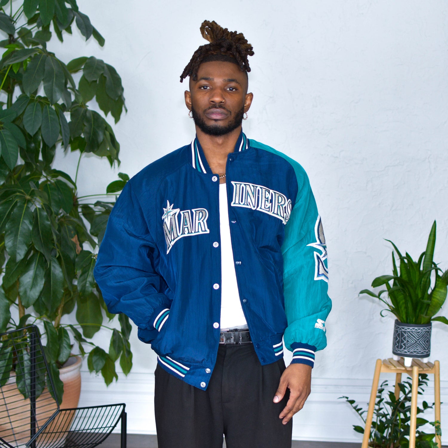 Vintage Seattle Mariners Starter Stadium Jacket