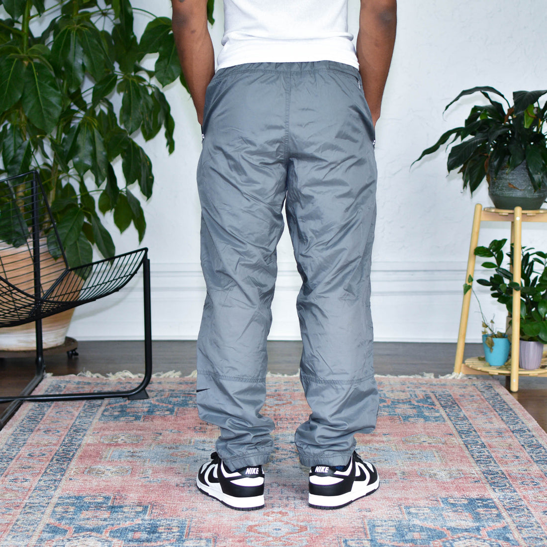 Vintage Nike Lined Grey Track Pants