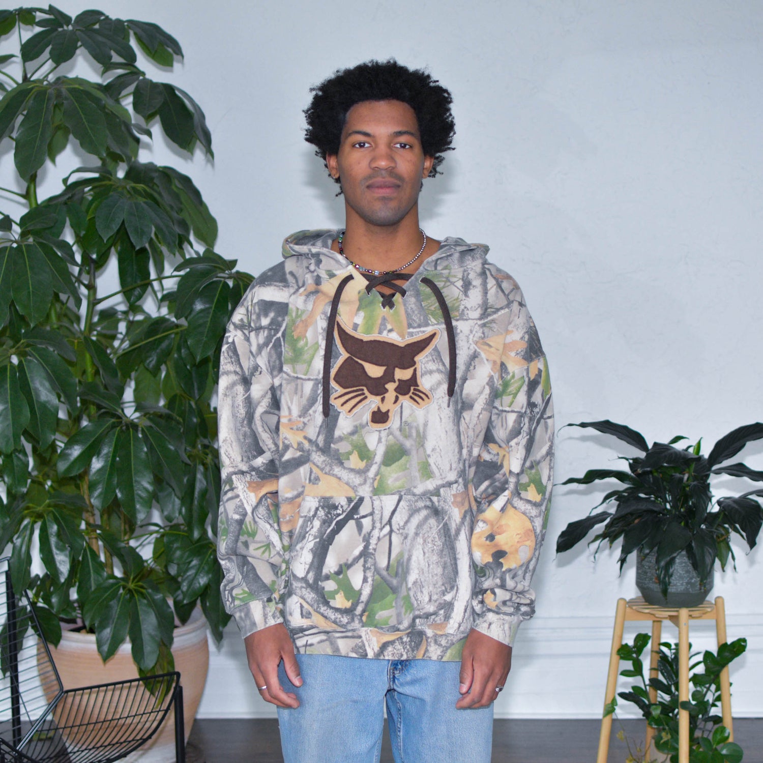 Y2k Fox Camo Hoodie