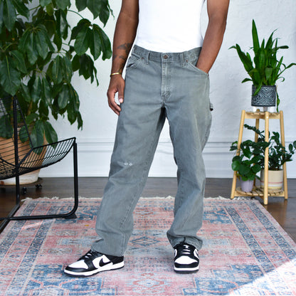 Vintage Distressed Dickies Dark Olive Carpenter Pants