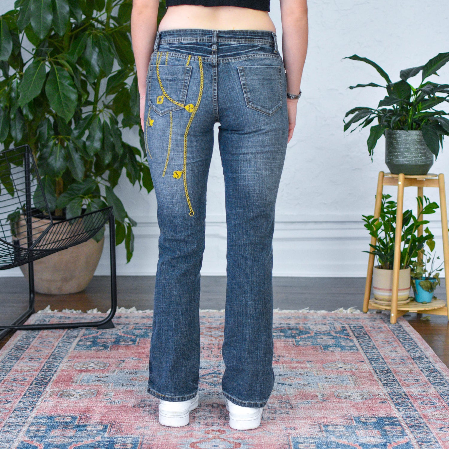 Y2k Akdmks Low Waisted Flare Jeans