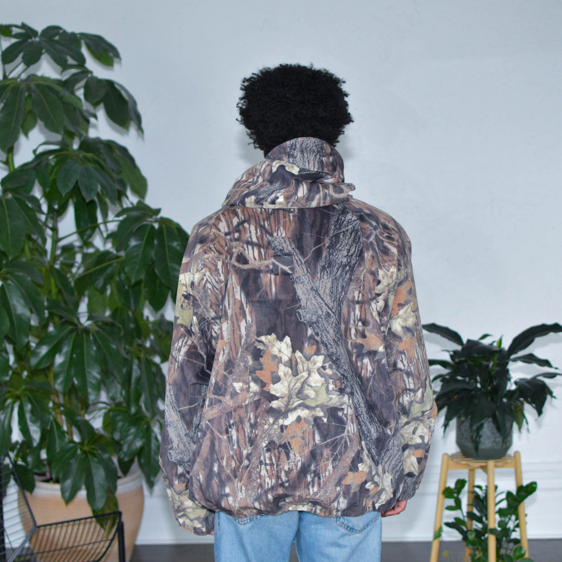 Vintage Cabelas Camo Fleece-Lined Jacket