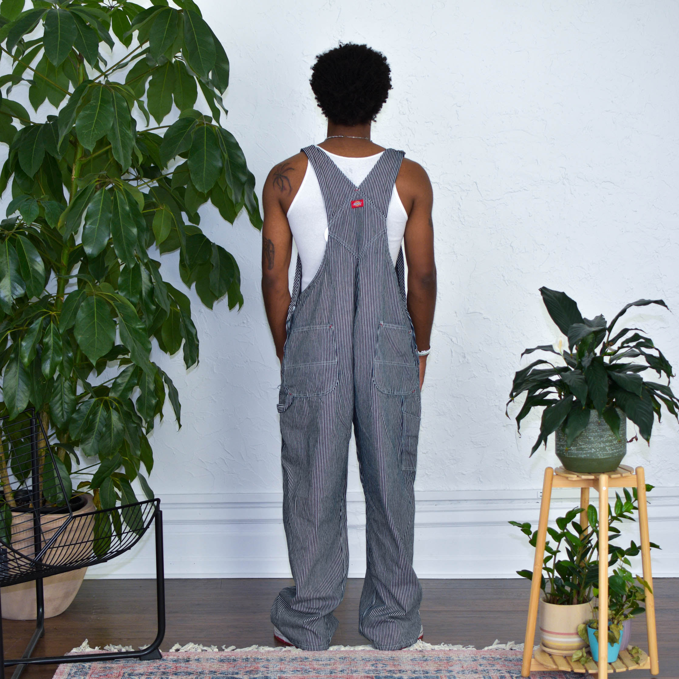 Vintage Dickies Striped Overalls