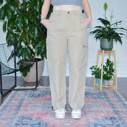 Y2k Sideout Tan Nylon Hiker Pants