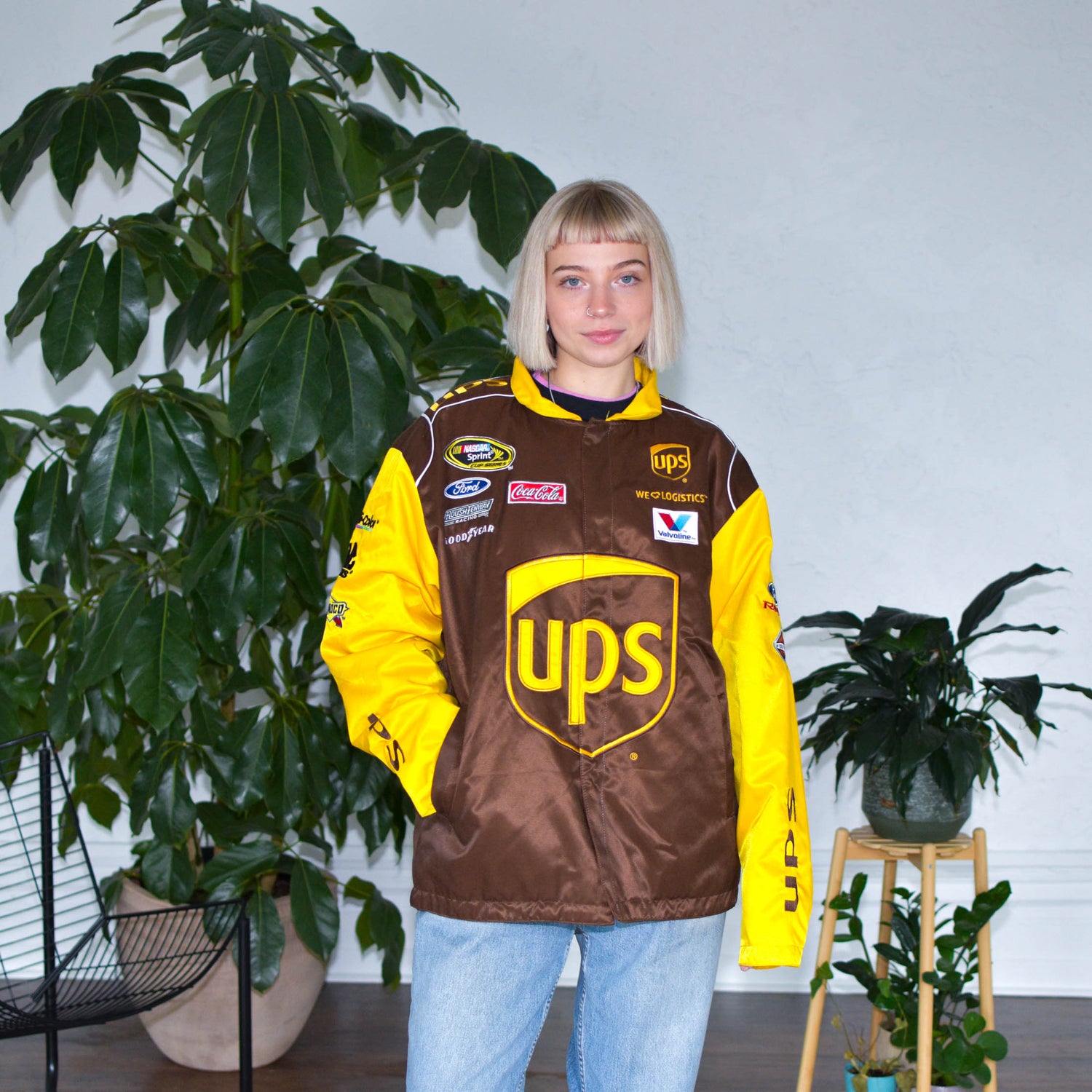 Vintage UPS NASCAR Racing Jacket