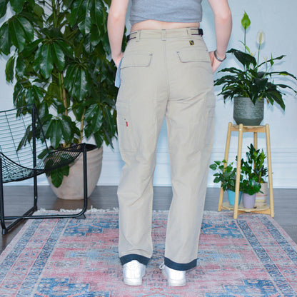 Y2k Sideout Tan Nylon Hiker Pants