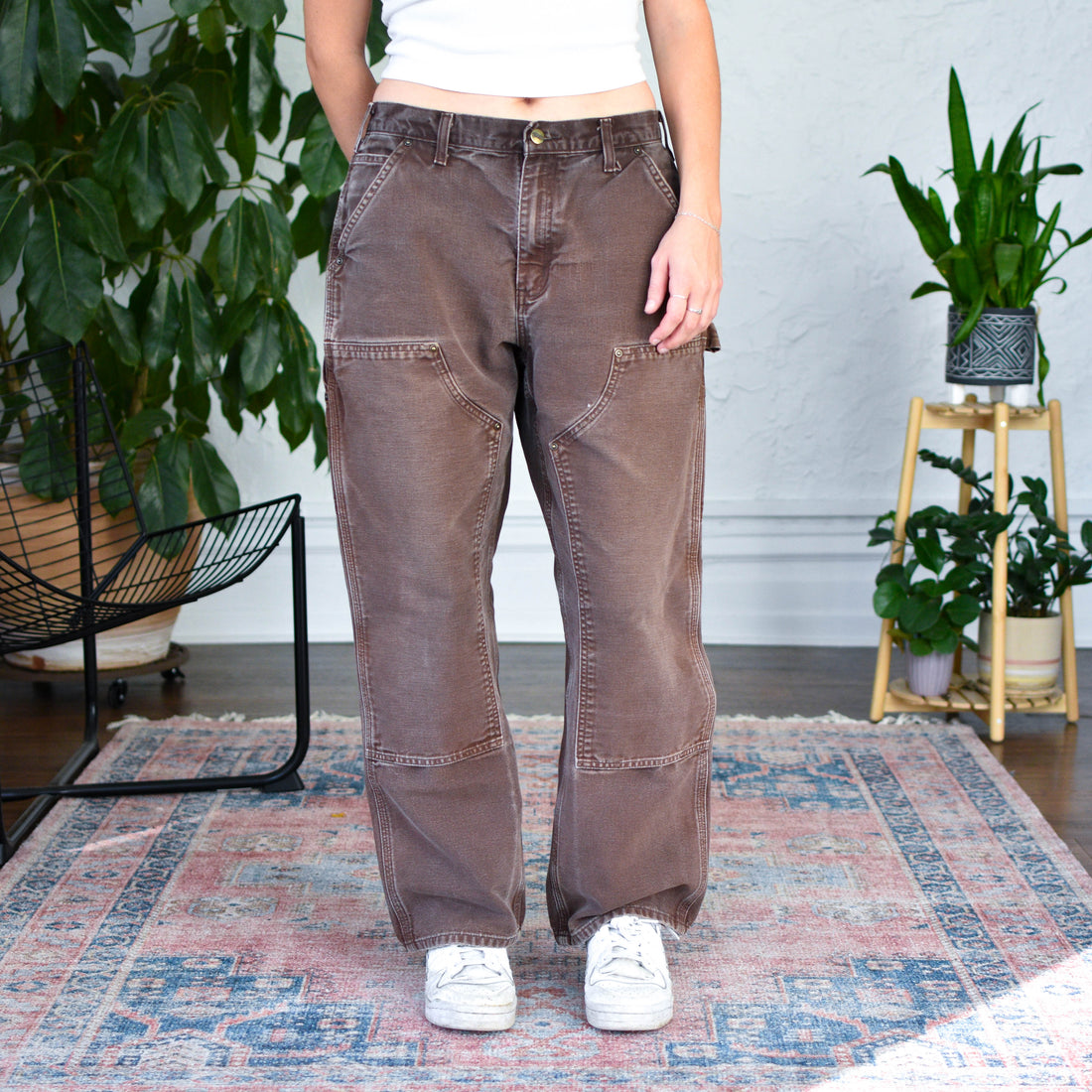 Vintage Carhartt Double Knee Mocha Work Pants