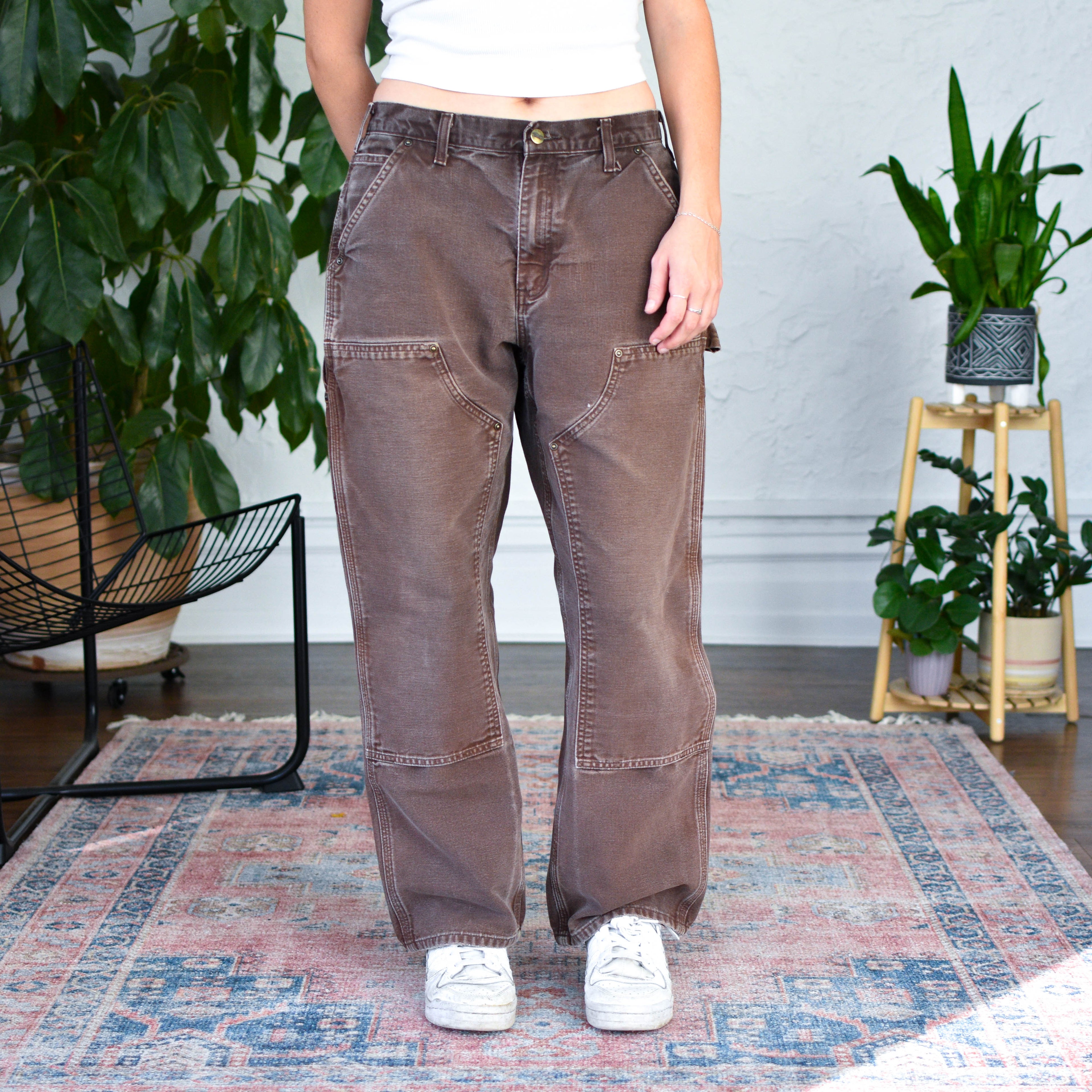 Vintage Carhartt Double Knee Mocha Work Pants