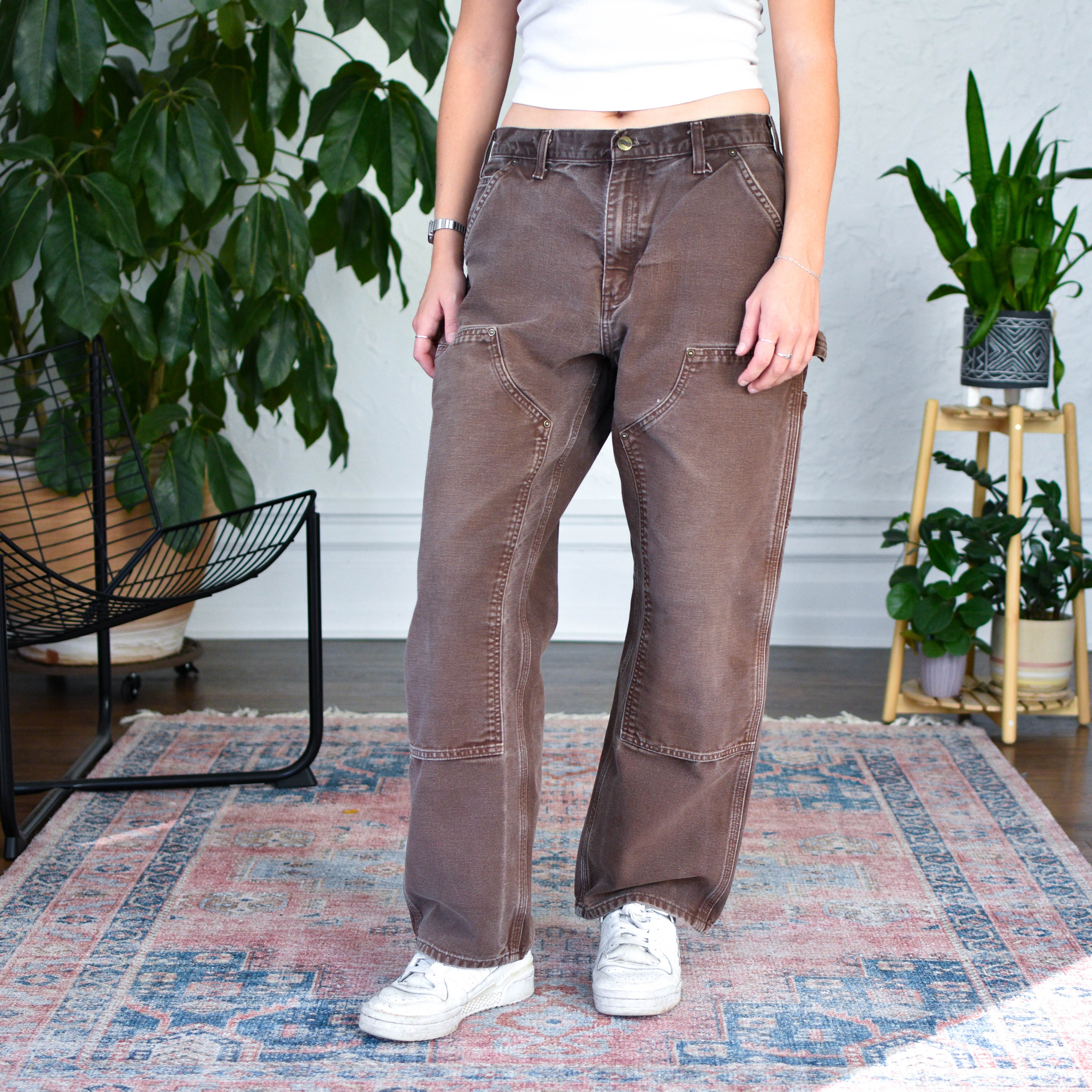 Vintage Carhartt Double Knee Mocha Work Pants