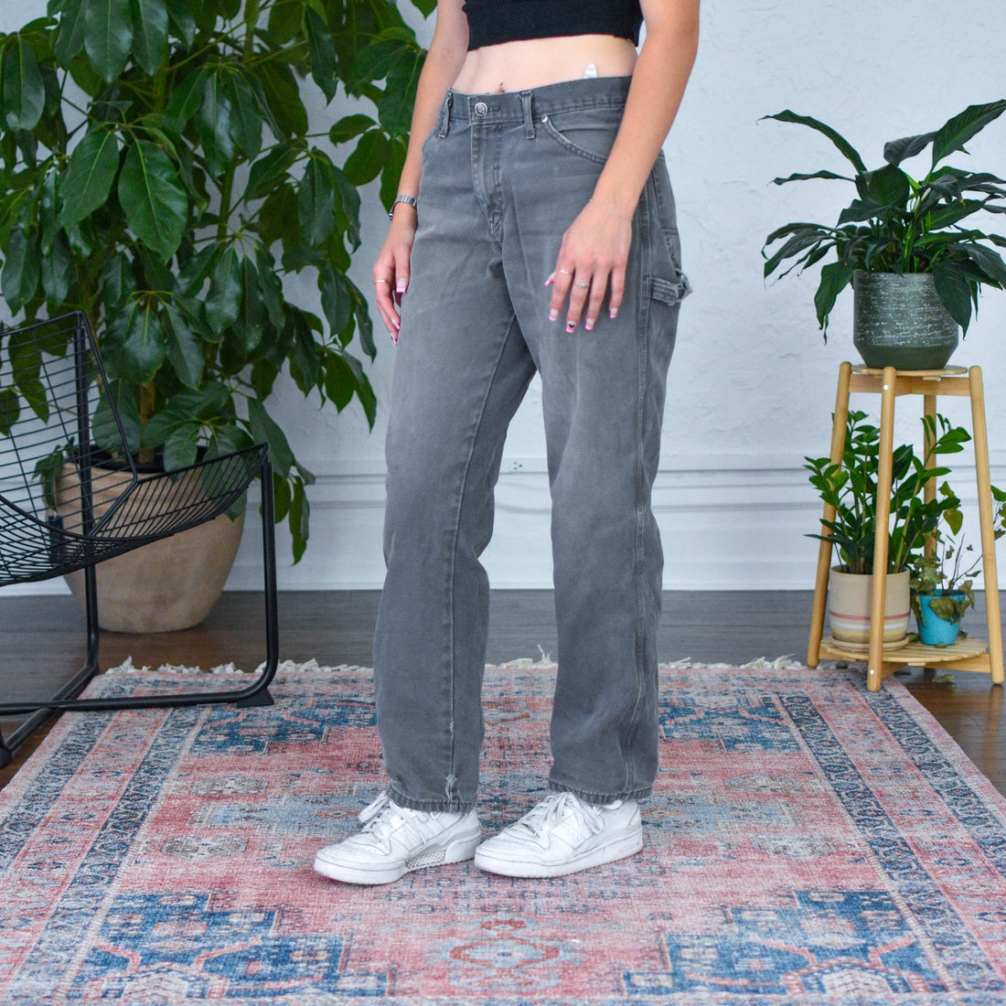 Vintage Dickies Gray Washed-Out Pants