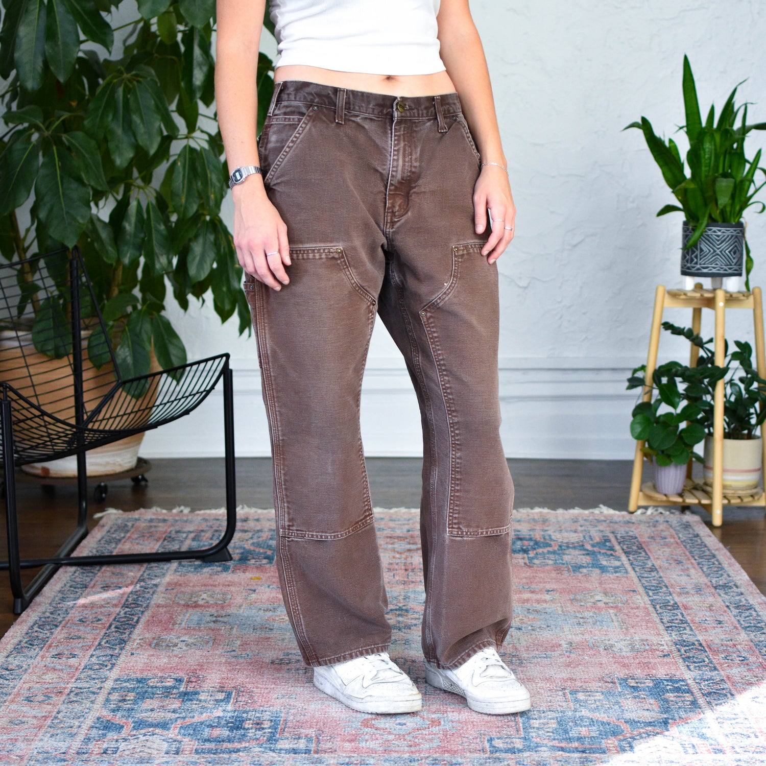 Vintage Carhartt Double Knee Mocha Work Pants