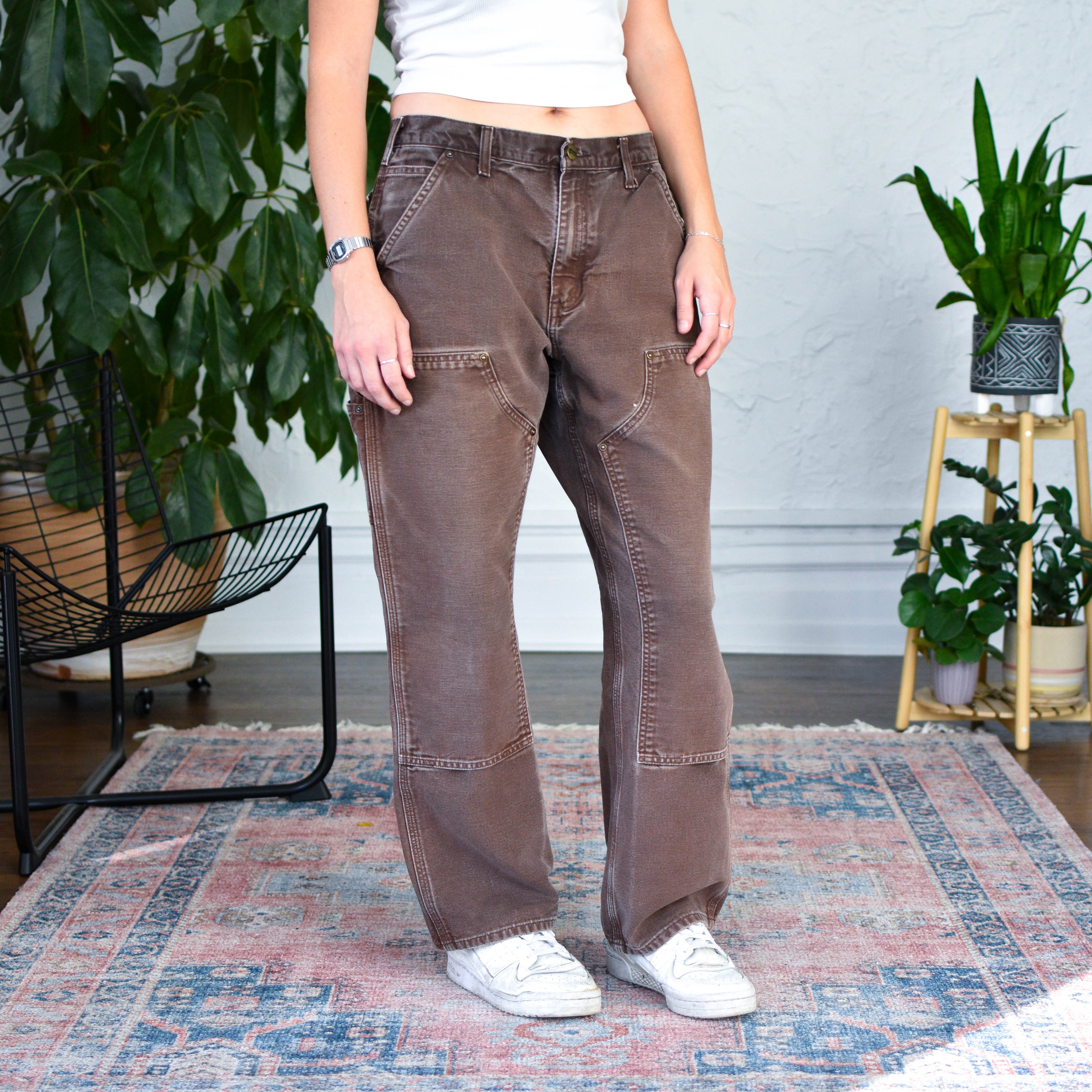 Vintage Carhartt Double Knee Mocha Work Pants