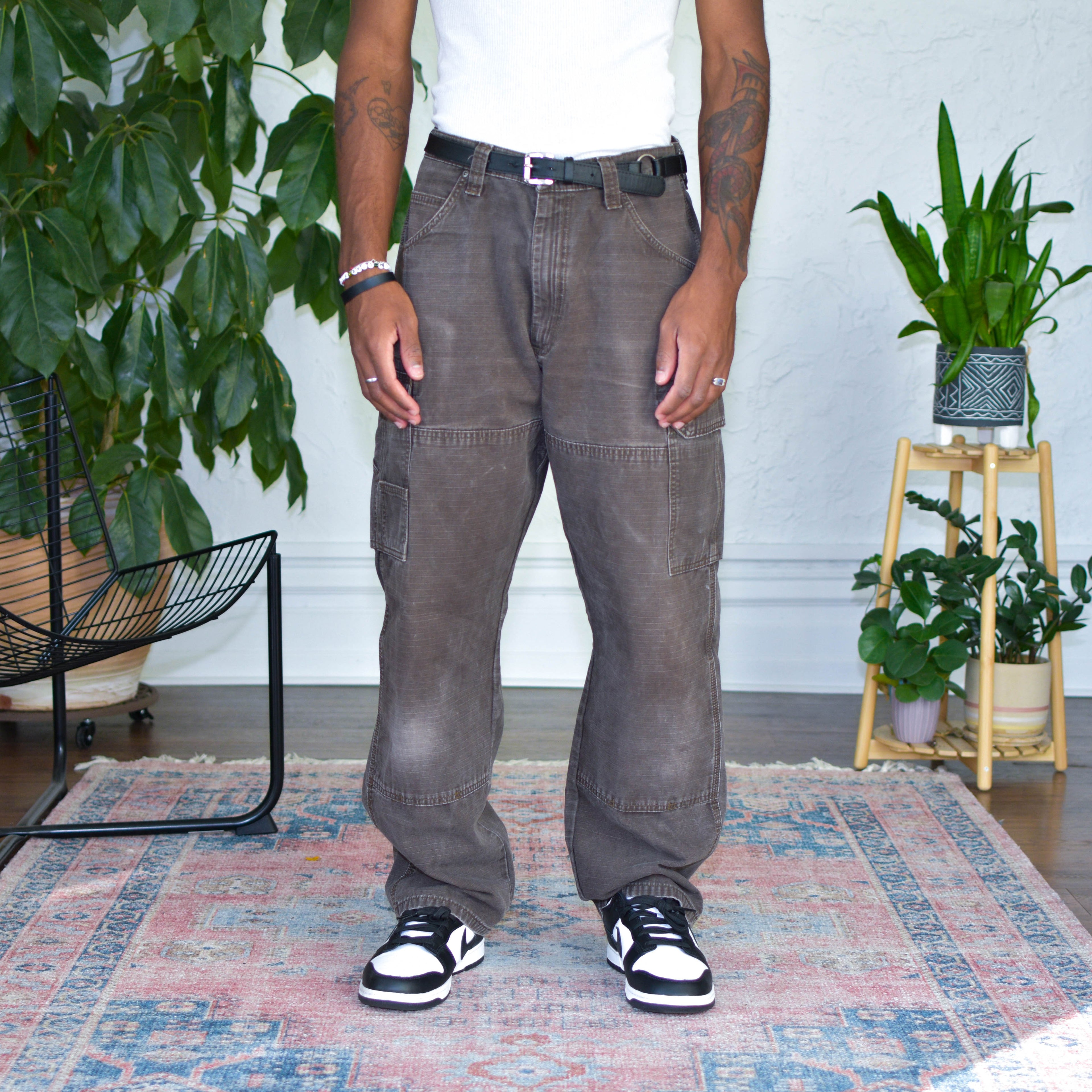 Vintage Riggs by Wrangler Brown Ripstop Cargo Pants